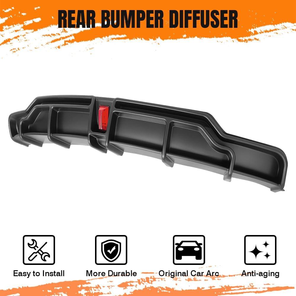 Difusor de Parachoques Trasero LED MODILOVER para Tesla Model 3 2017-2023