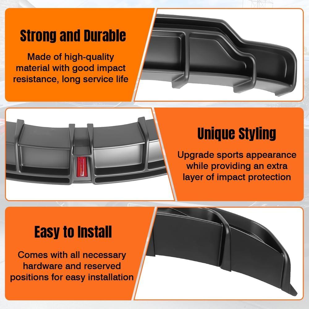 Difusor de Parachoques Trasero LED MODILOVER para Tesla Model 3 2017-2023