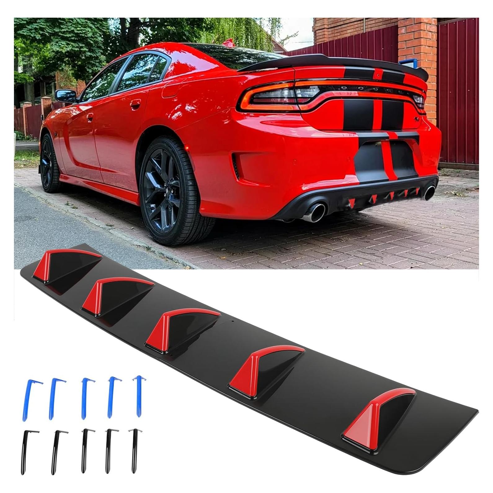 Difusor Trasero Universal JMTBNO 79cm Negro Brillante