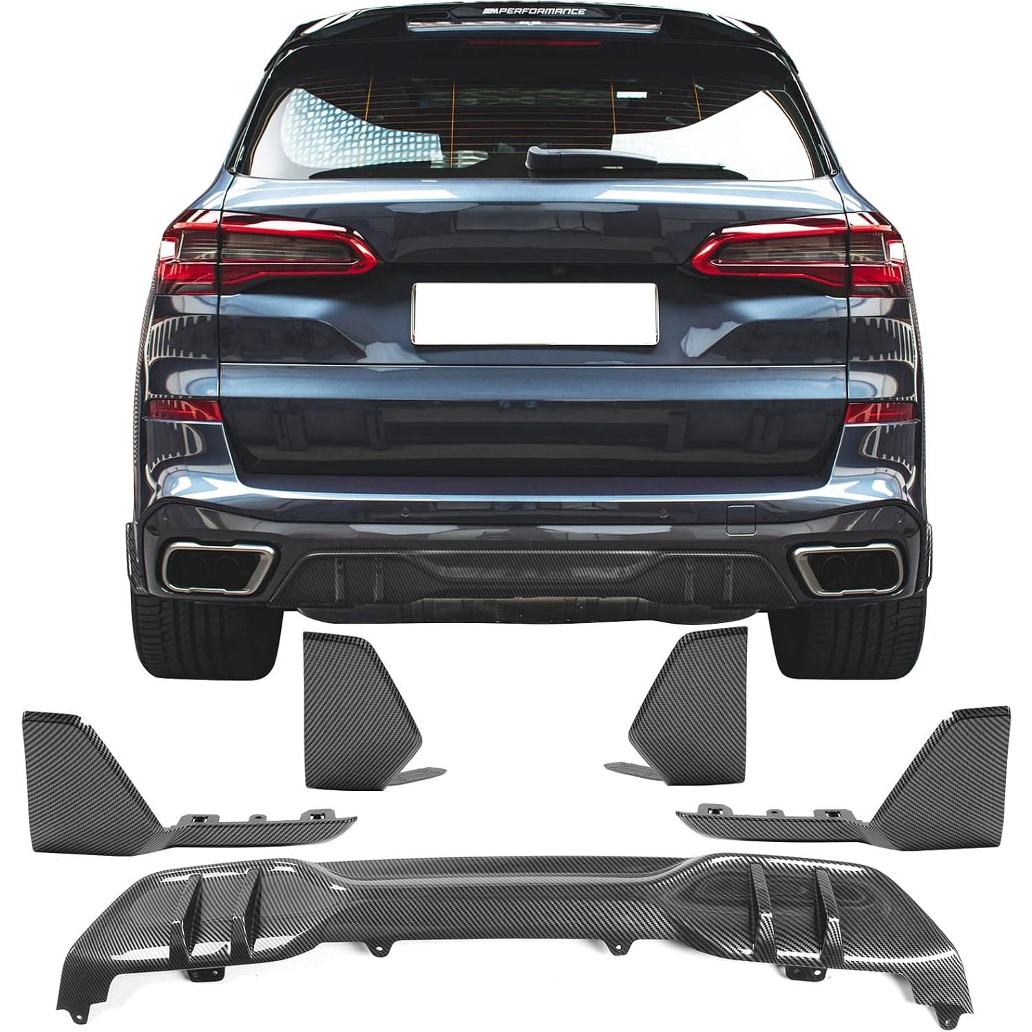 Divisores Frontales y Traseros + Difusor BMW G05 X5 M Sport 2019-2023