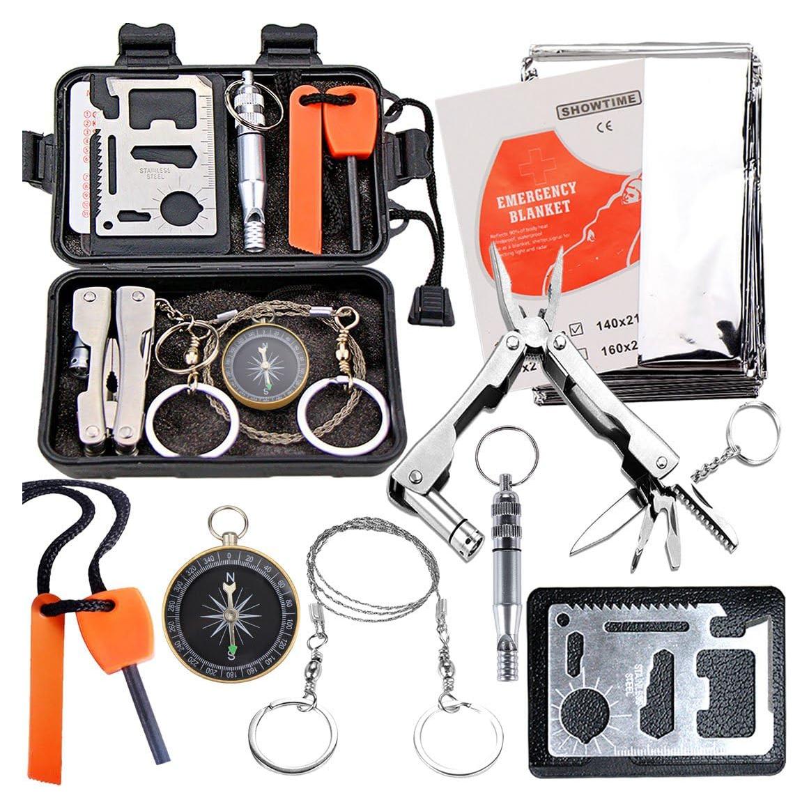 Kit de Supervivencia EMDMAK 6 en 1 para Camping y Emergencias