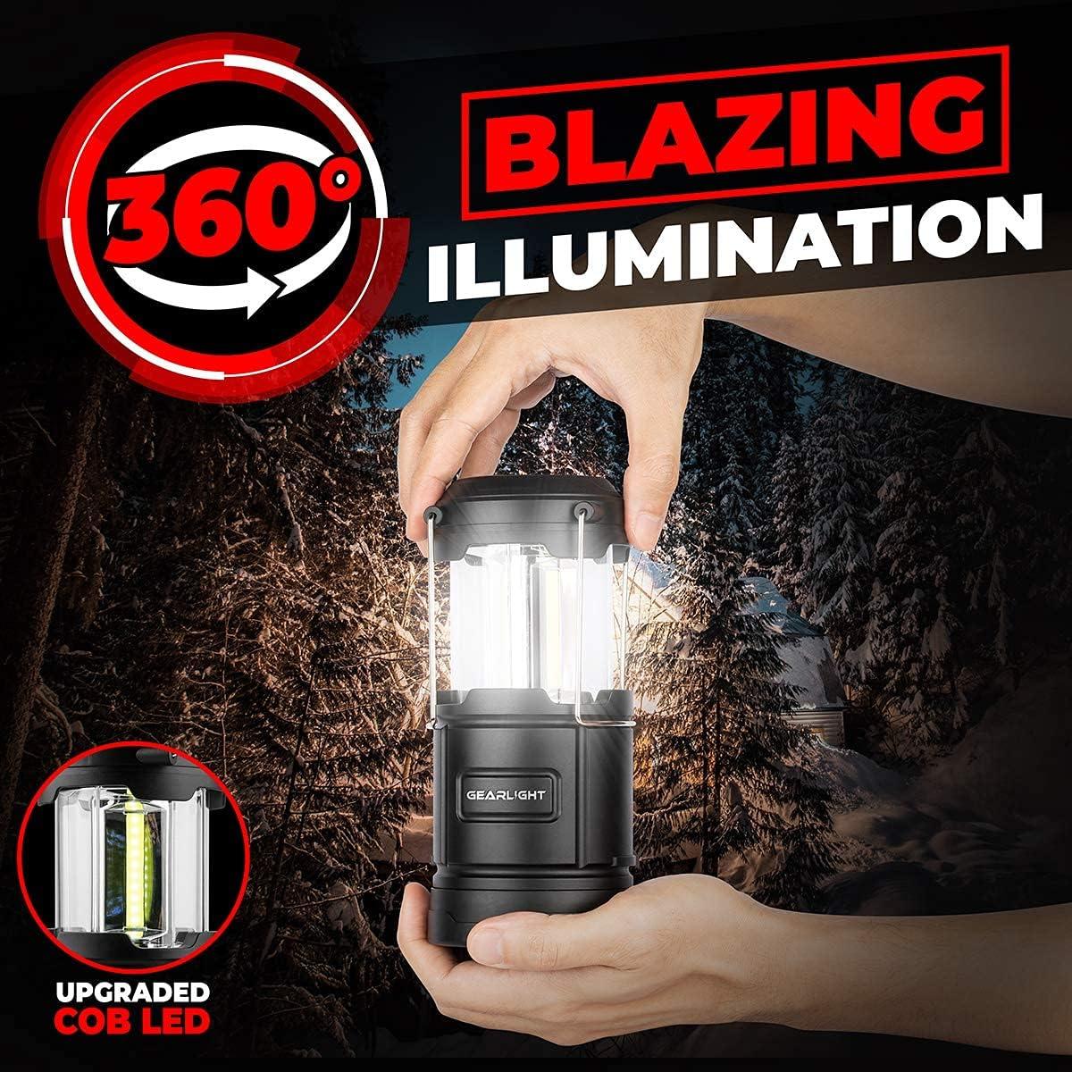 Linterna de Camping GearLight - 2 LED Portátiles con Gancho