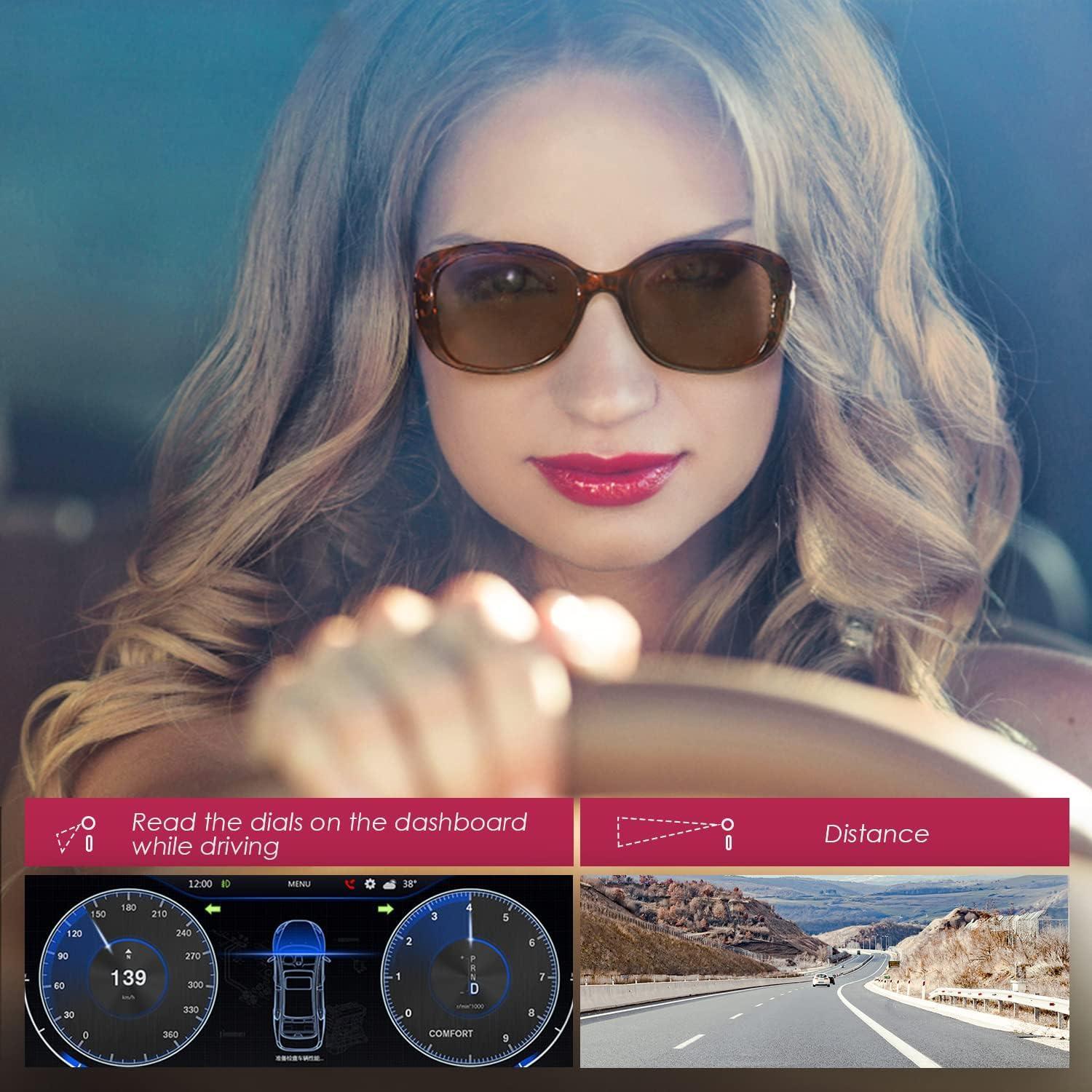 Gafas de sol bifocales UV400 para mujeres +1.5 2 paquetes