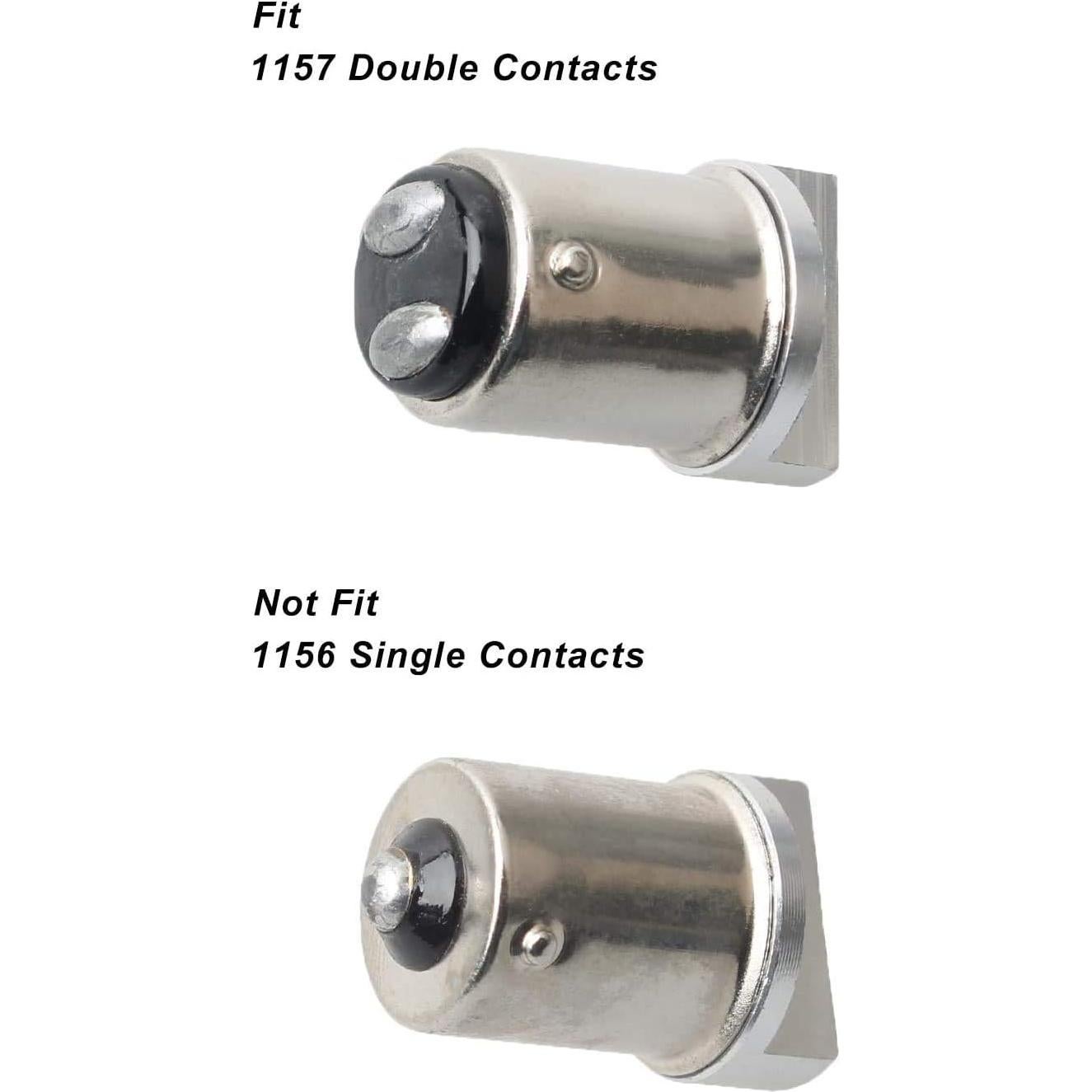 Señales de Giro LED NTHREEAUTO 1157 Ahumadas para Motocicleta