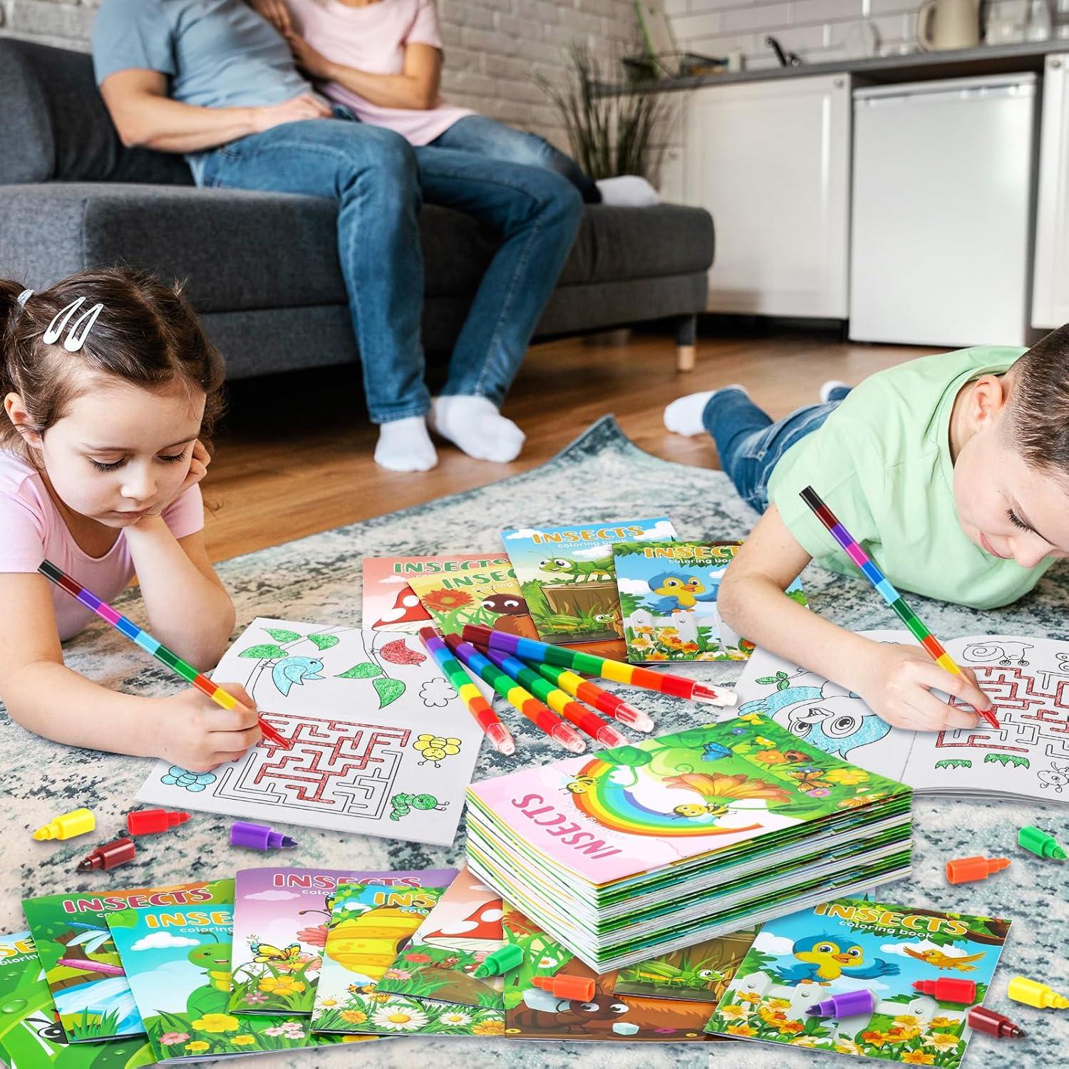 BenLouis 24 Libros para Colorear Insectos para Niños