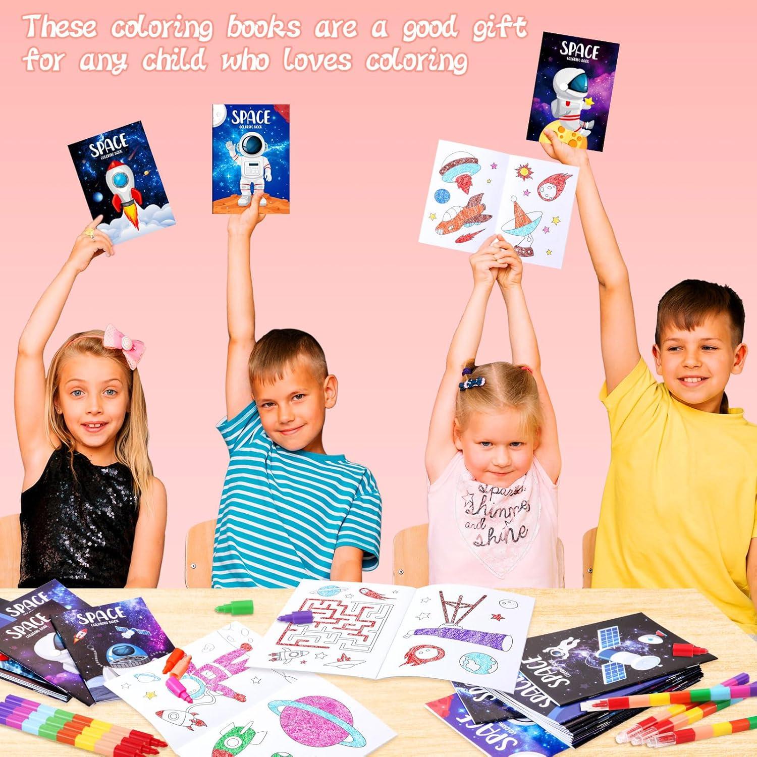 BenLouis 24 Mini Libros para Colorear Espacio Niños