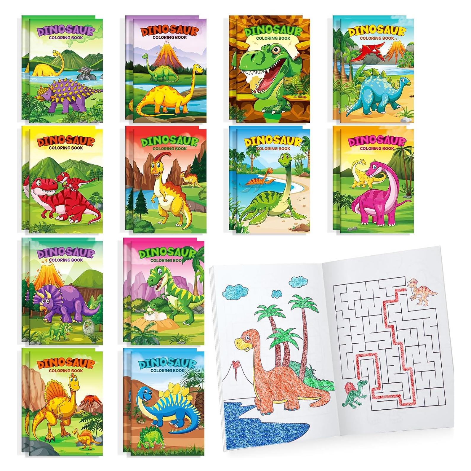 BenLouis 24 Libros de Colorear Dinosaurios para Niños