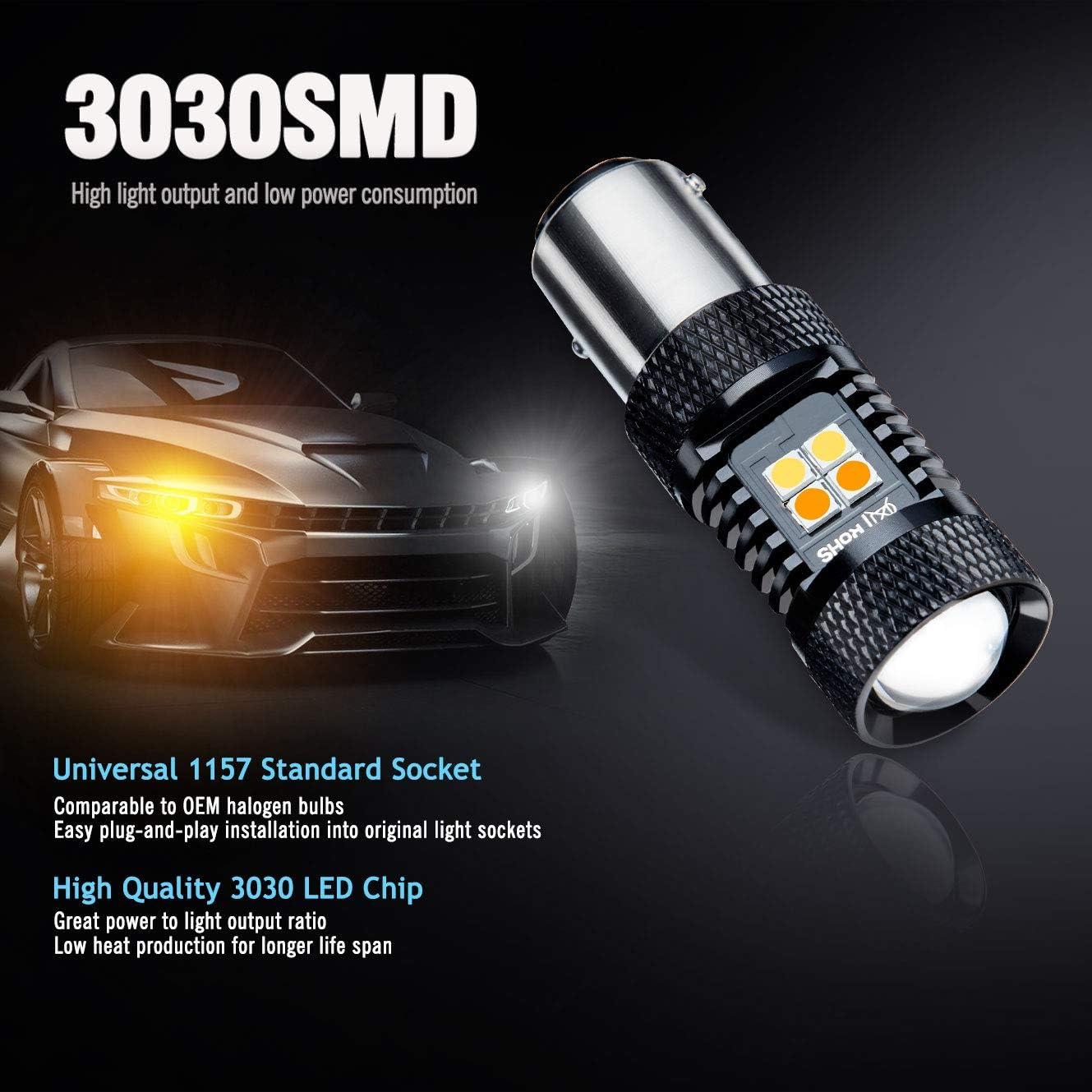 Bombillas LED Switchback Antline 1157/2057/2357 Blanca/Ámbar (Paquete de 2)