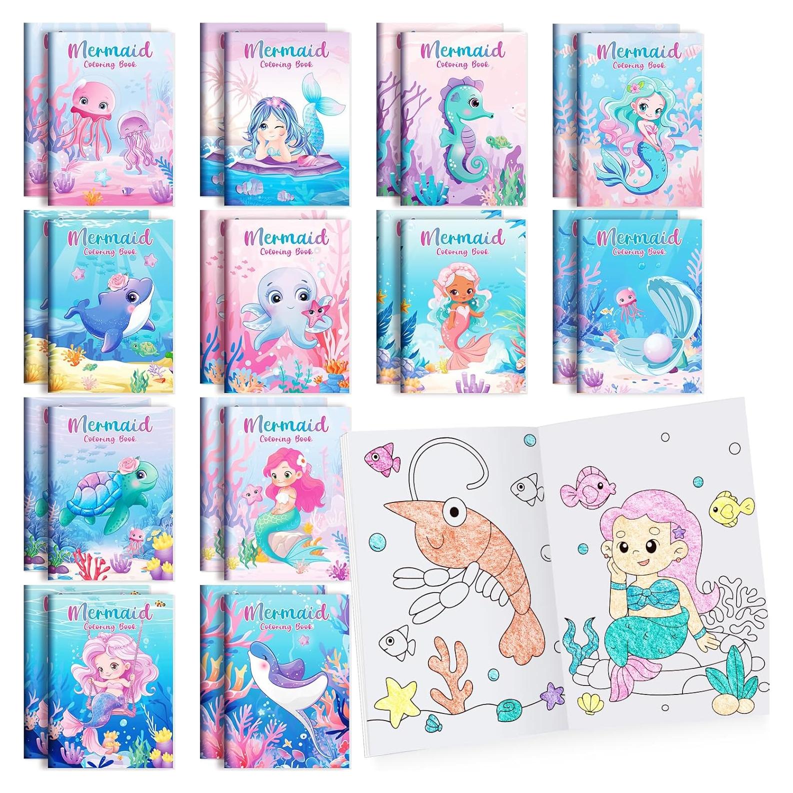 BenLouis 24 Libros de Colorear Sirena para Niños