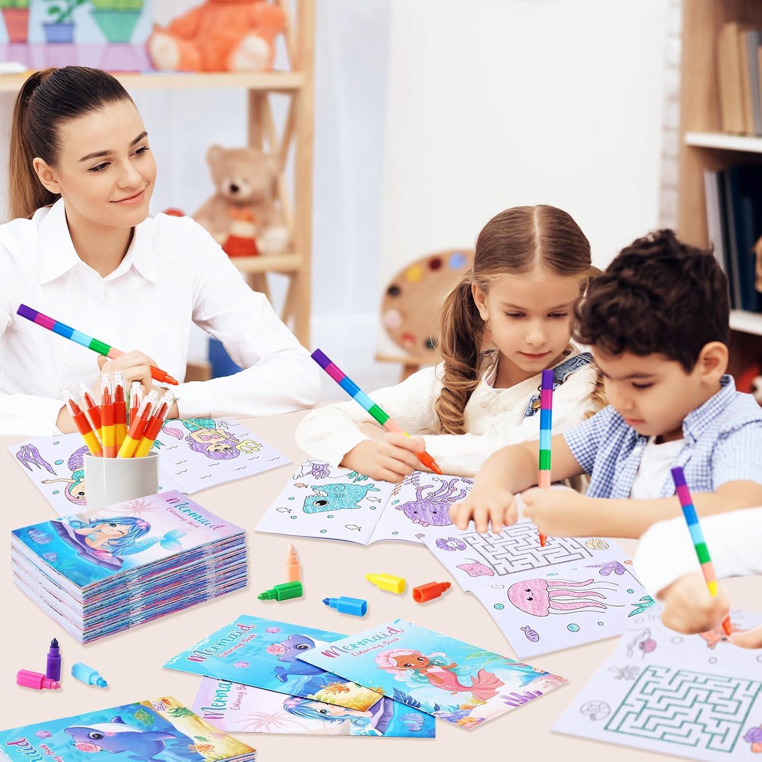 BenLouis 24 Libros de Colorear Sirena para Niños