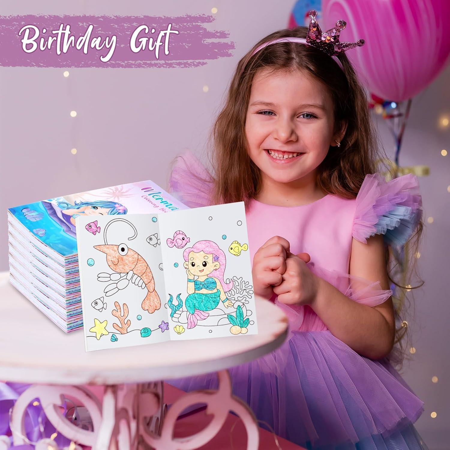 BenLouis 24 Libros de Colorear Sirena para Niños