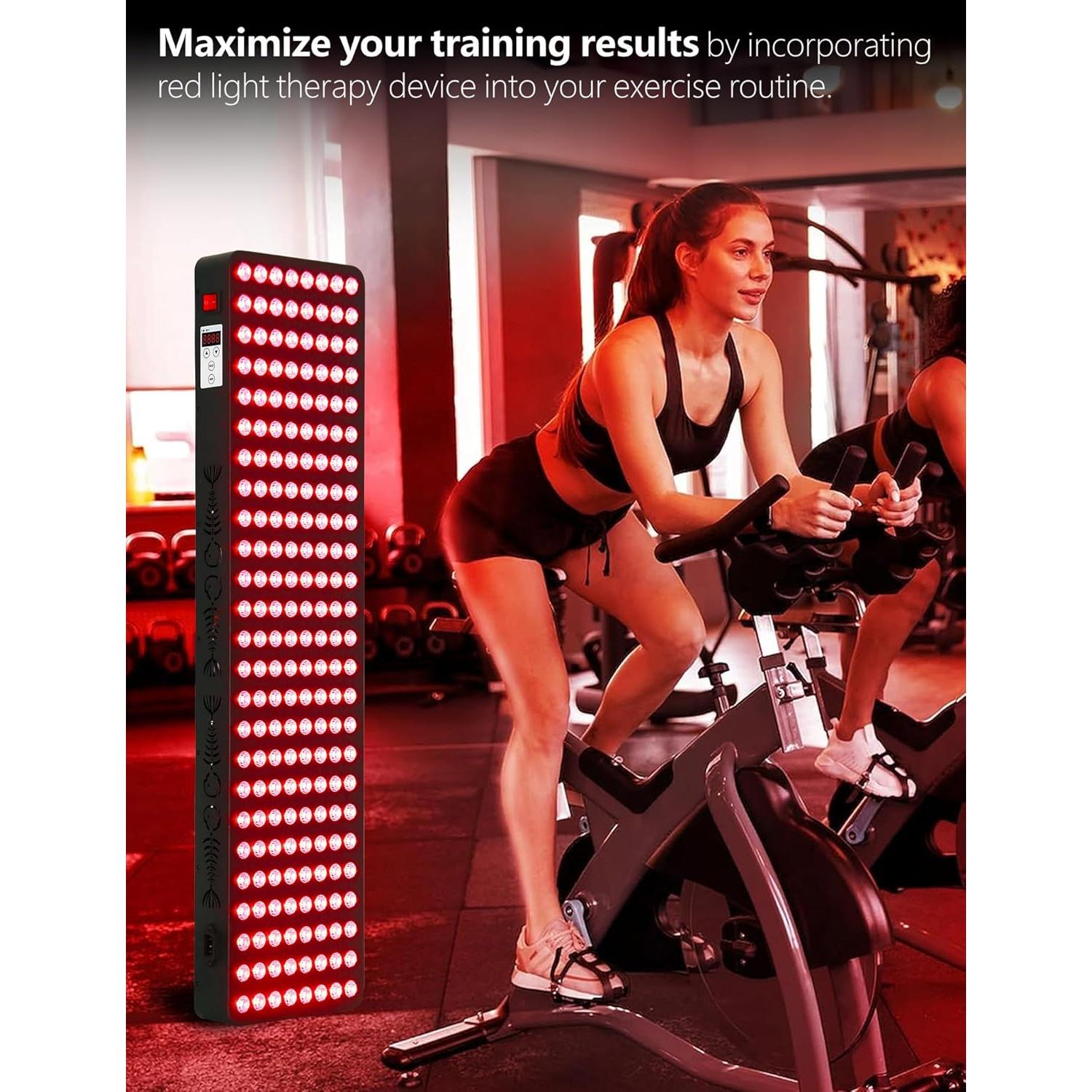 Panel Terapia Luz Roja 1000W Shuborui 200 LEDs 660nm 850nm