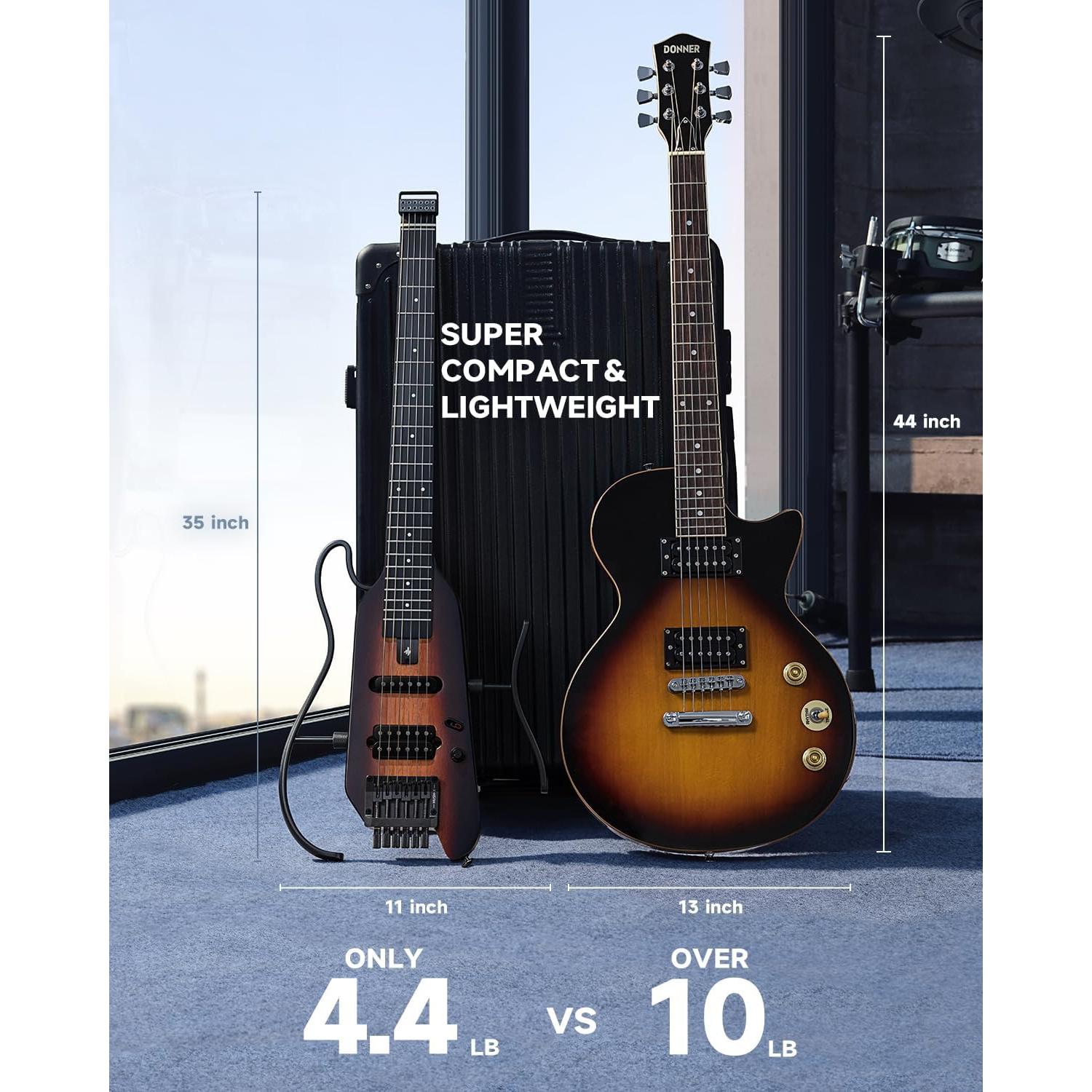 Guitarra Eléctrica Donner HUSH X Headless Ultra Ligera