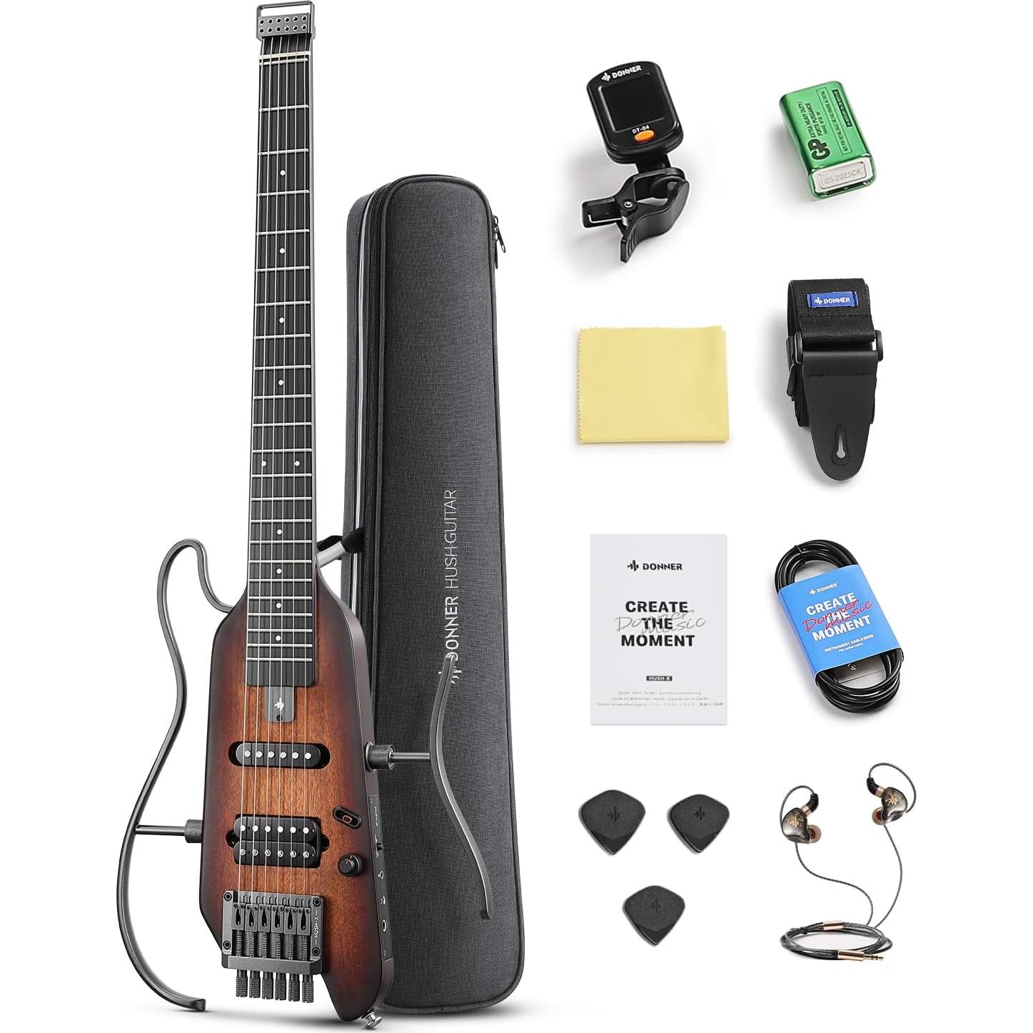 Guitarra Eléctrica Donner HUSH X Headless Ultra Ligera