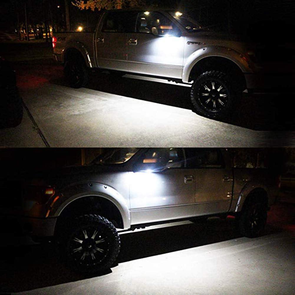 Luz de charco LED KURL-T blanca para Ford 2007-2018 - 2 pcs