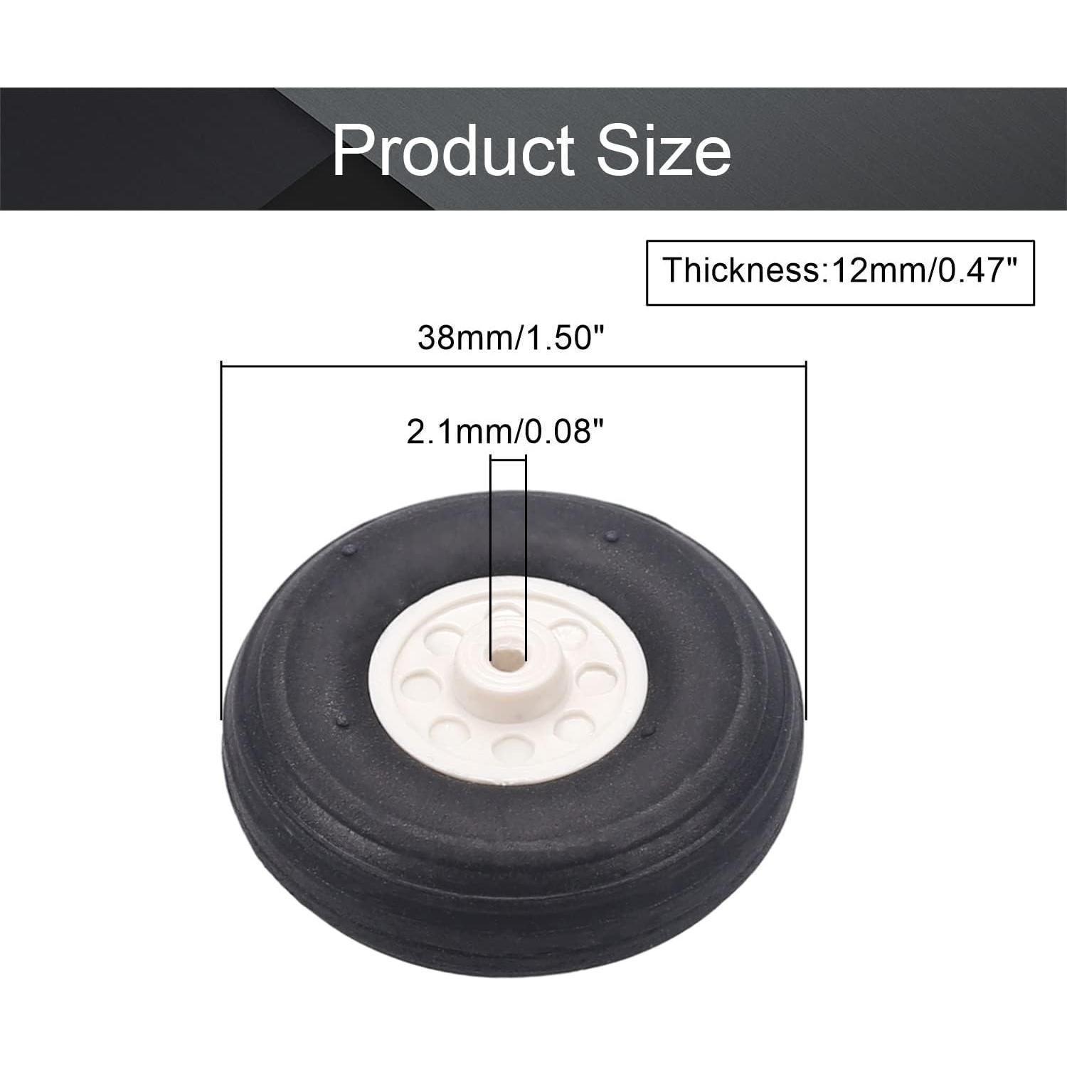 Juego de Ruedas Fielect 3,81 cm para Aviones y Carros RC