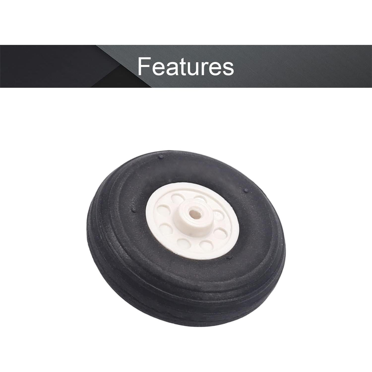 Juego de Ruedas Fielect 3,81 cm para Aviones y Carros RC