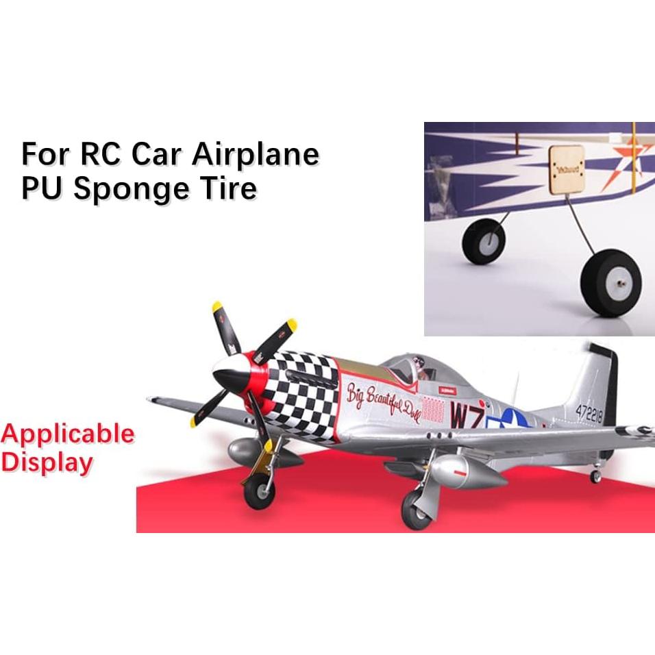 Juego de Ruedas Fielect 3,81 cm para Aviones y Carros RC