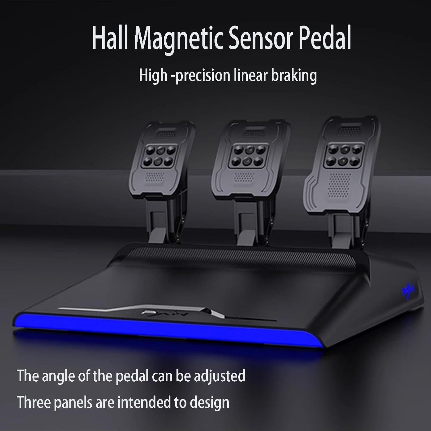 PXN-V99 Racing wheel, 3nm force feedback gaming Racing wheel, 270/900° Dismantle, with Hall magnetic induction pedal, 6+1 gear shift rod steering wheel for PS4/PS3/ Xbox One/Series X/S/PC(7/8/10/11）