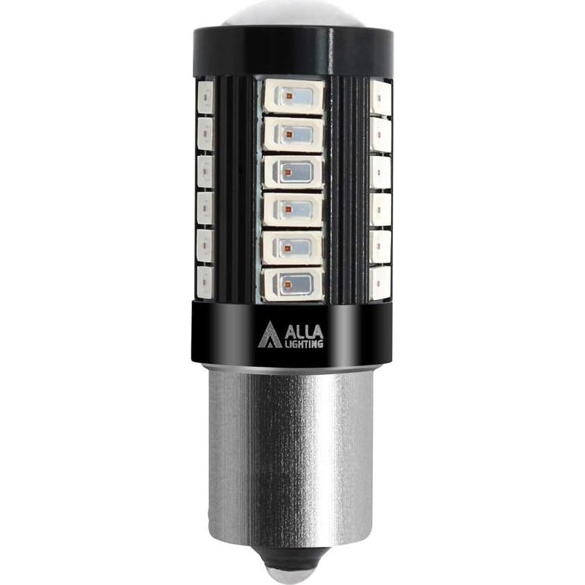 Bombillas LED BA15S 1156 Alla Lighting Rojas 2800 Lúmenes