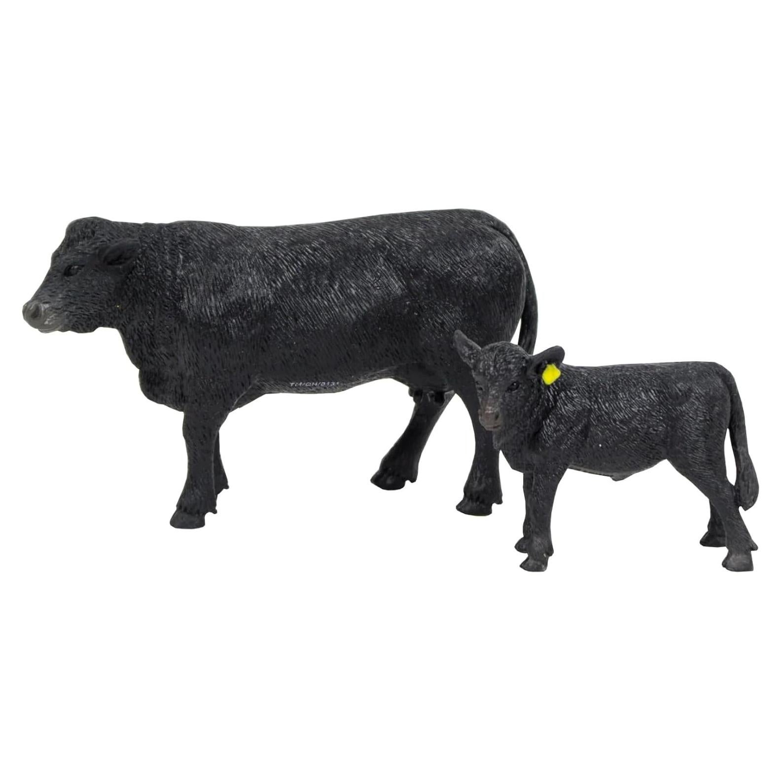 Vaca Angus y Ternero - Big Country Toys - Juguetes de Granja