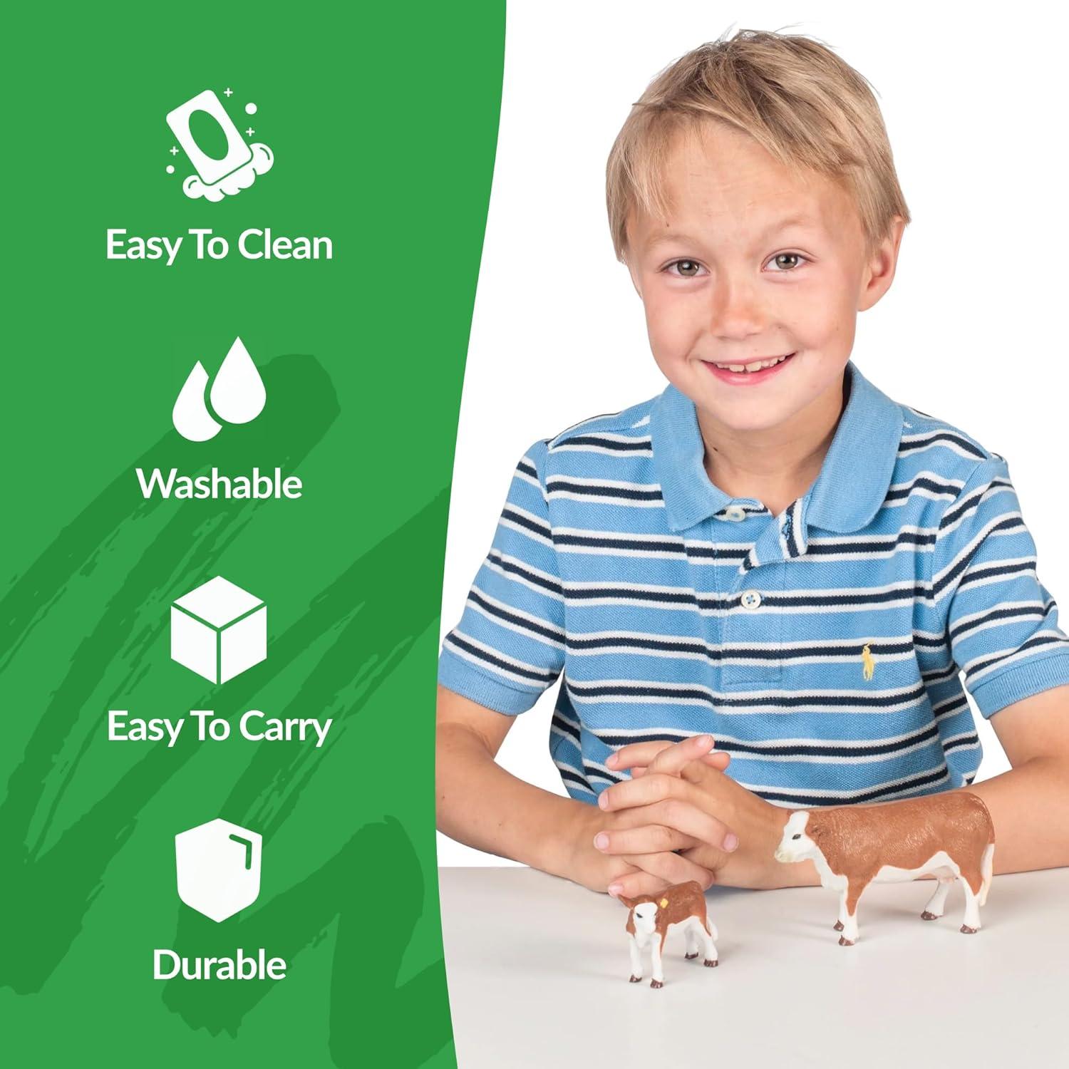 Figuritas de Granja Big Country Vaca y Ternero Hereford