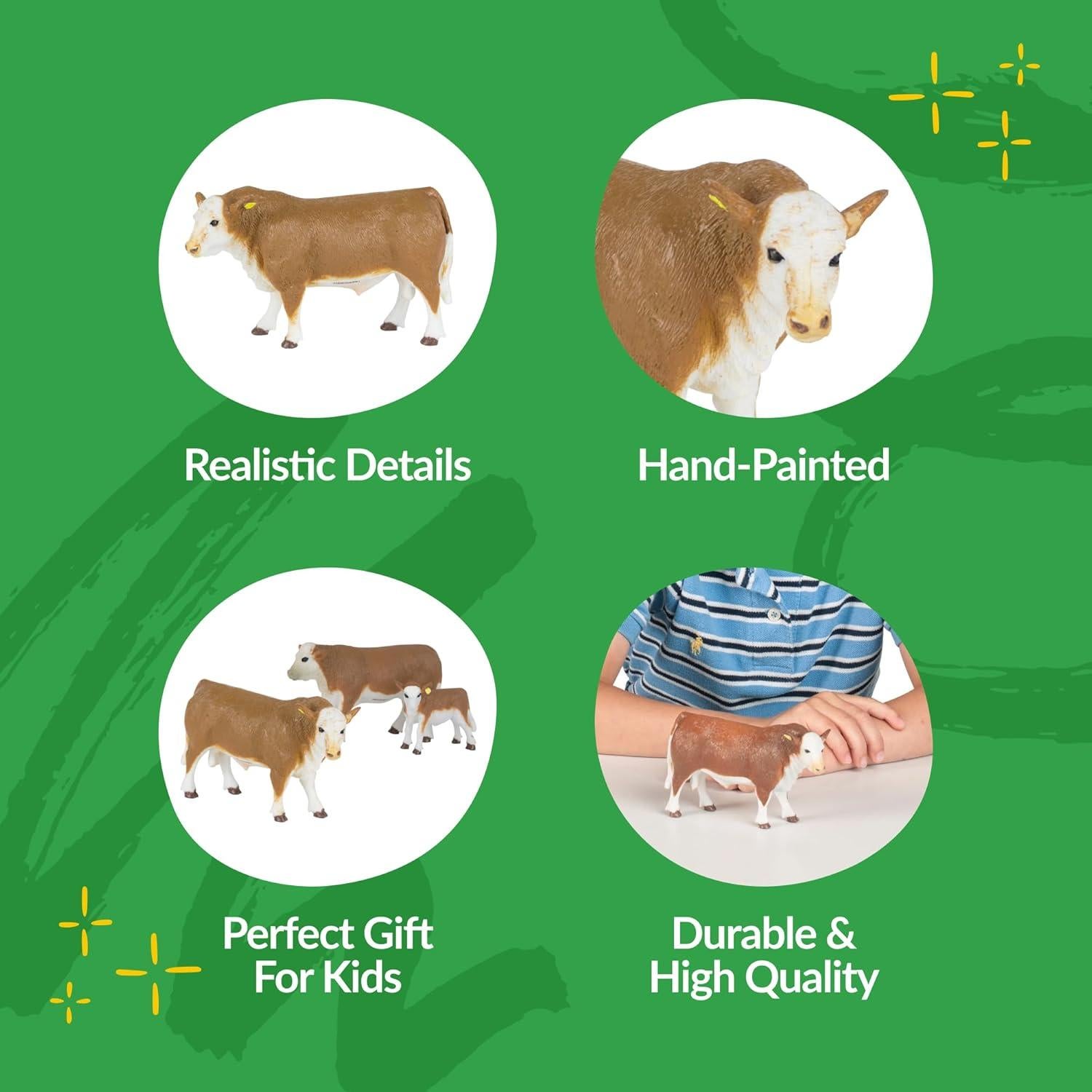 Toro Hereford Big Country Toys 1:20 Pintado a Mano