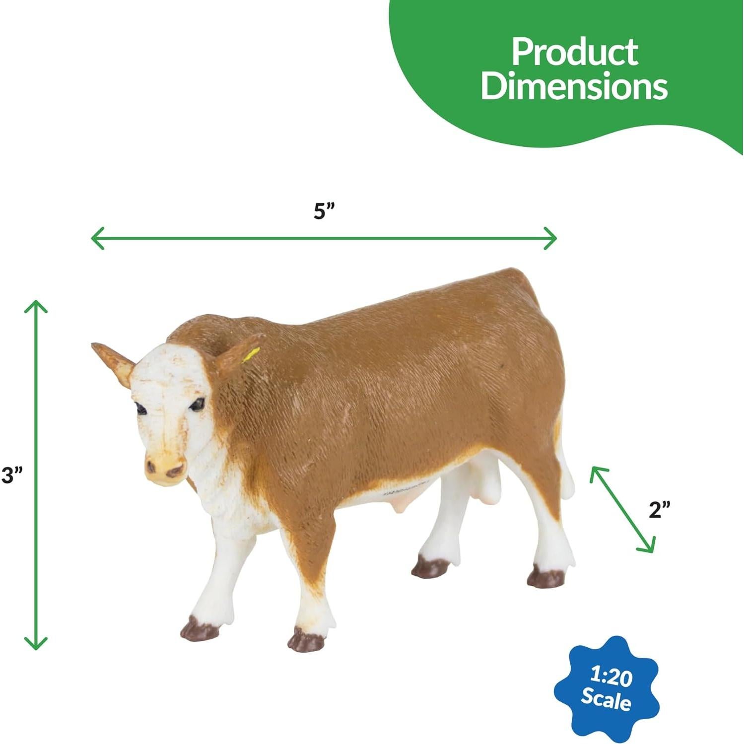 Toro Hereford Big Country Toys 1:20 Pintado a Mano