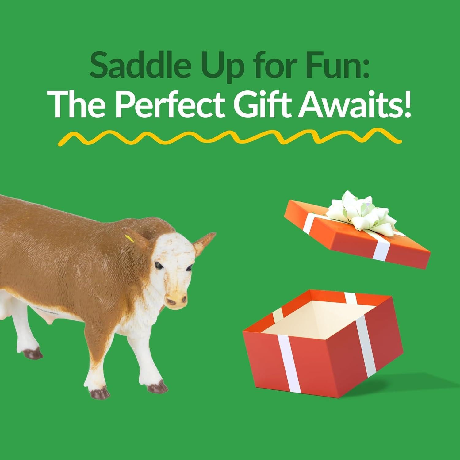 Toro Hereford Big Country Toys 1:20 Pintado a Mano