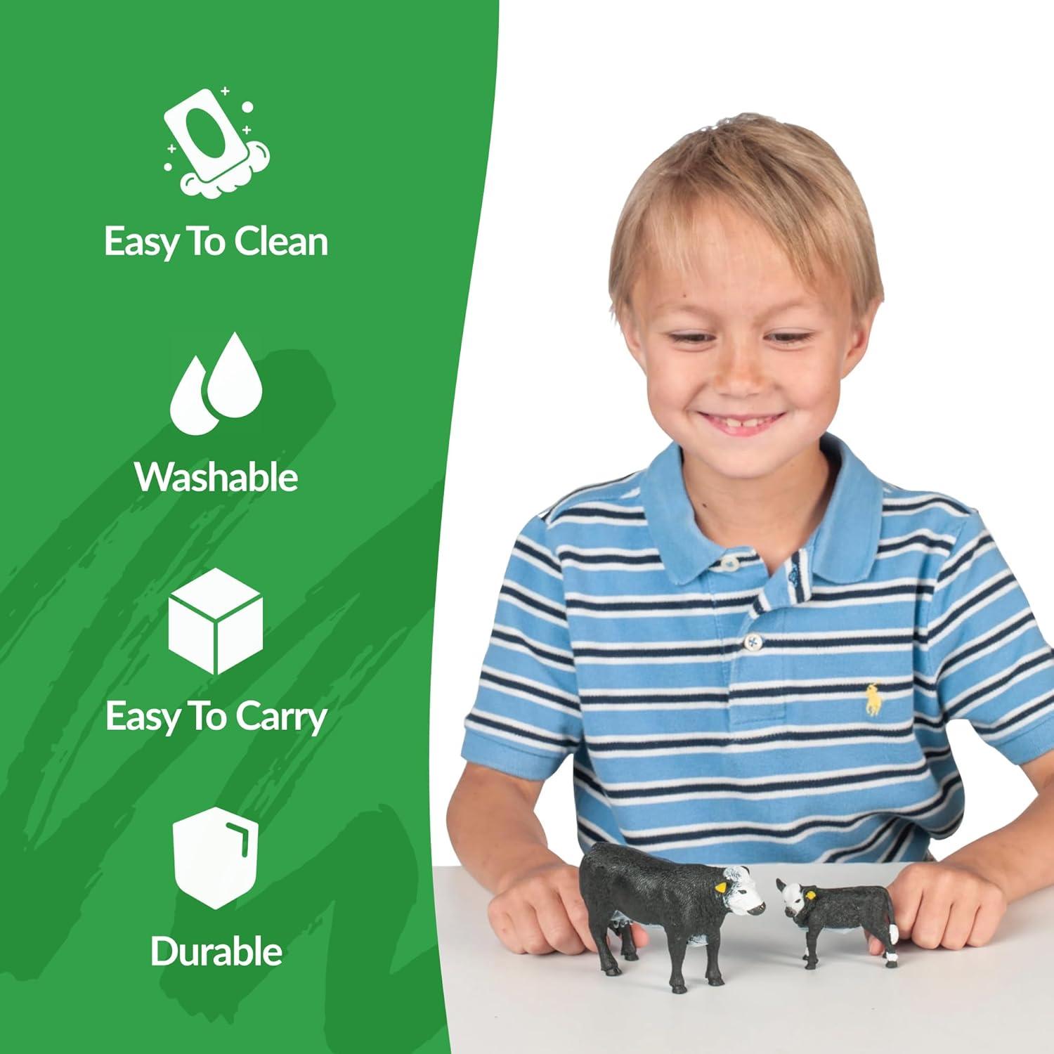 Juguetes de Granja Big Country Vaca y Ternero Black Baldy