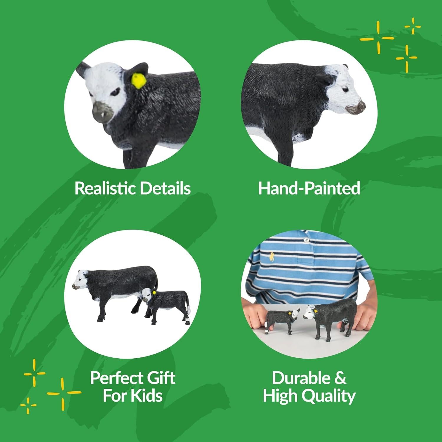 Juguetes de Granja Big Country Vaca y Ternero Black Baldy