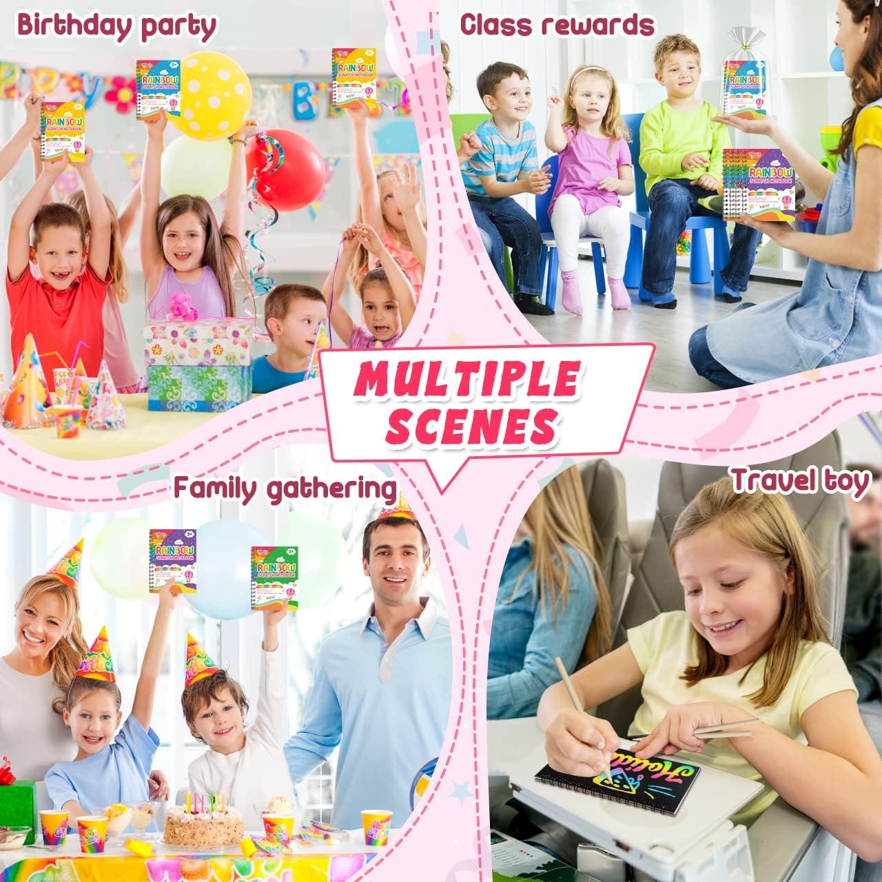 Paquete de 24 Cuadernos de Rascar para Niños - Feredo Kids