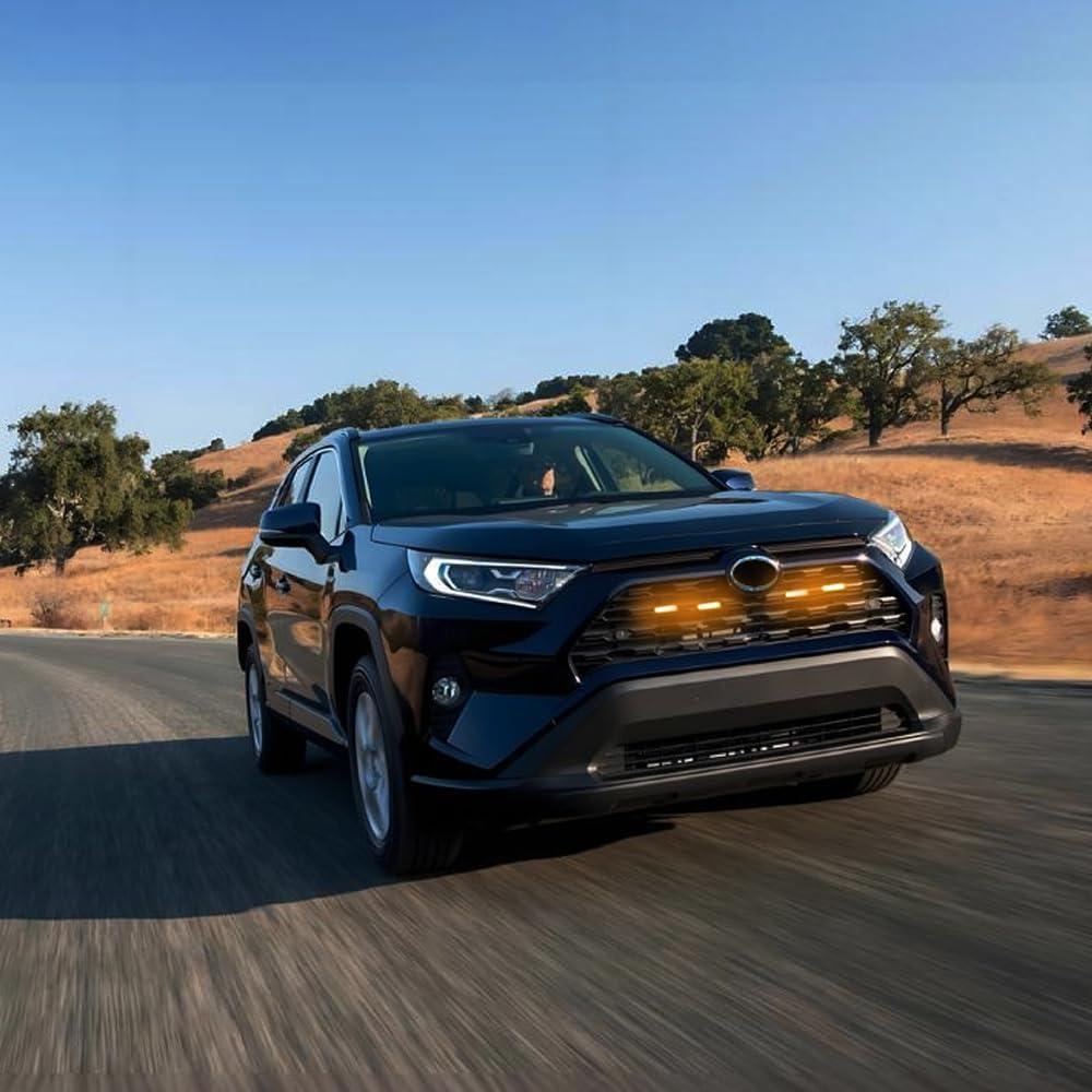 Luces de Rejilla LED FQMY Ámbar para Toyota RAV4 2019-2024