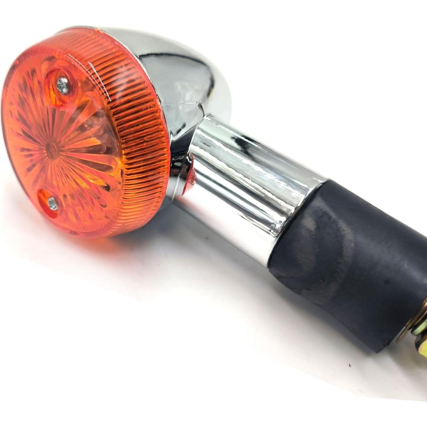 Señales de Giro Motocicleta VRWEARE Cromadas 4 Piezas Ámbar