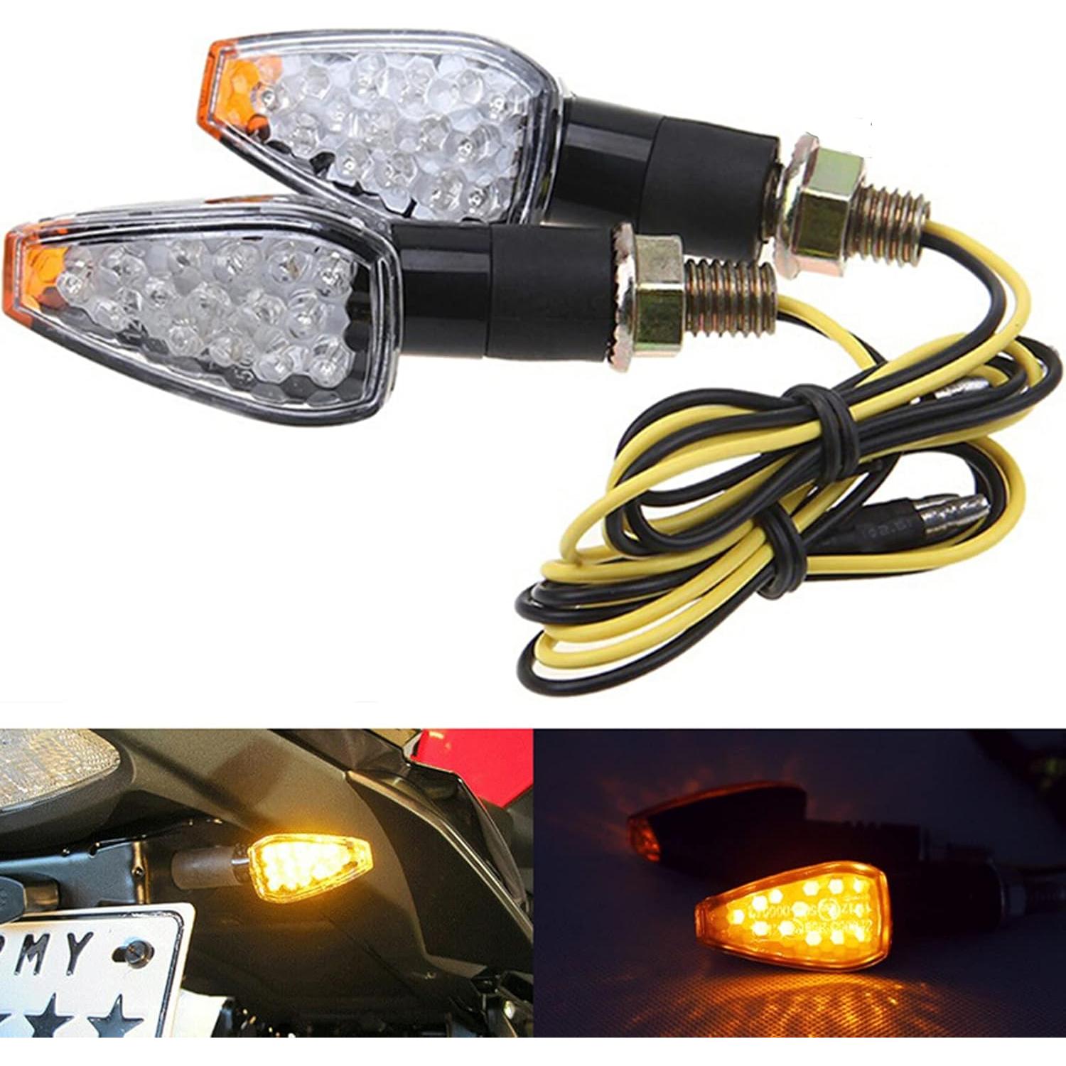 Luces de Señal de Giro LED ANKIA 14 LED Ámbar para Motocicleta