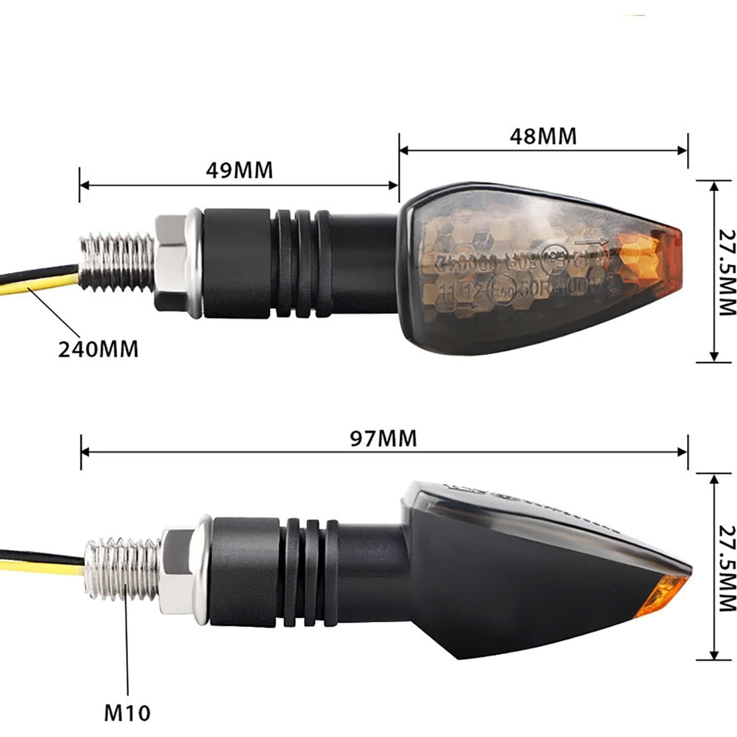 Luces de Señal de Giro LED ANKIA 14 LED Ámbar para Motocicleta