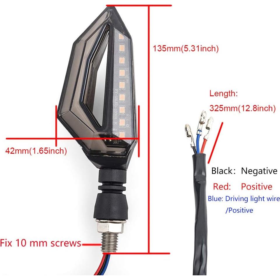 Luces de Señal de Giro LED evomosa 10mm 12V 2 PCS