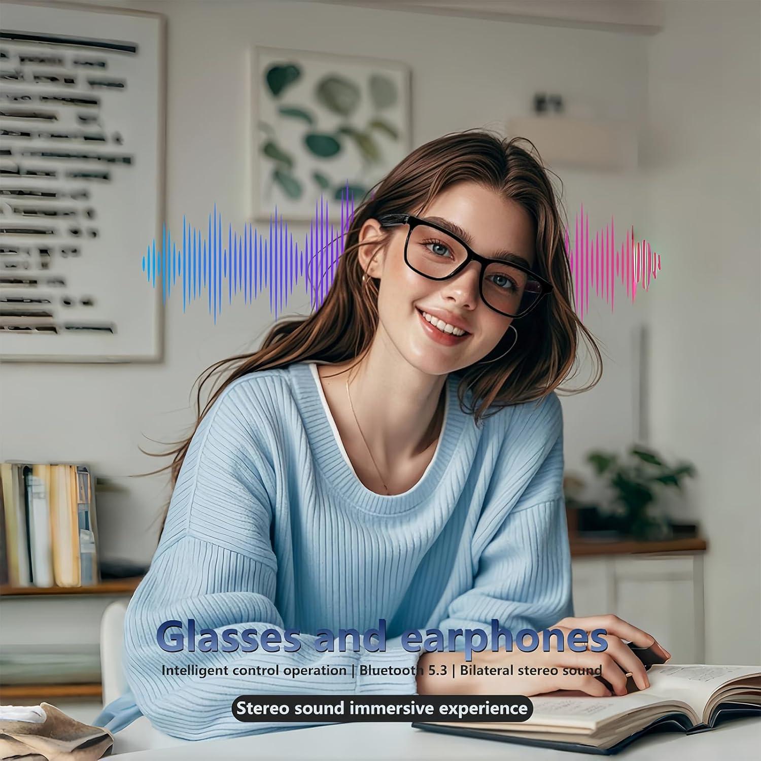 Gafas Inteligentes Fecoul con Bluetooth 5.4 y Lentes UV400