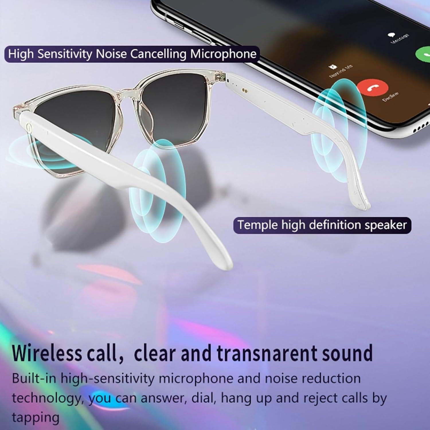 Gafas Inteligentes Fecoul GS03 Bluetooth UV400 Audio Abierto