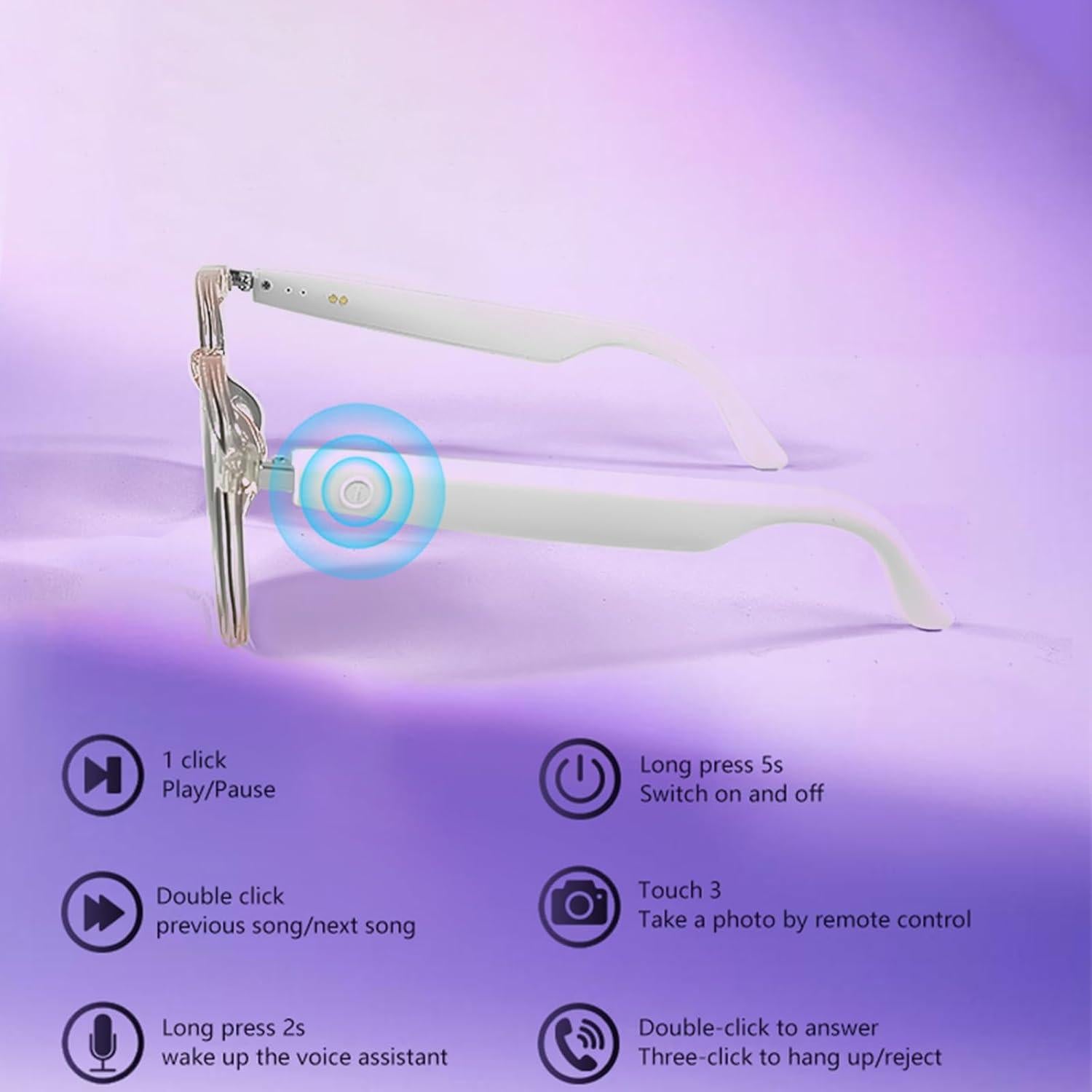 Gafas Inteligentes Fecoul GS03 Bluetooth UV400 Audio Abierto