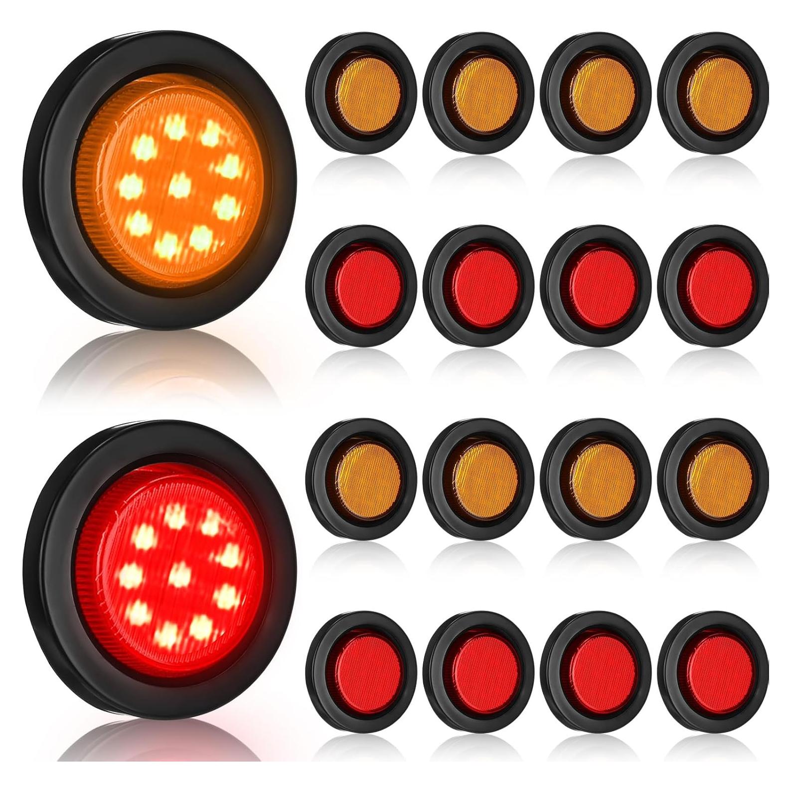 Luces de Marcador LED Treela 16 Pcs 5.08 cm Impermeables