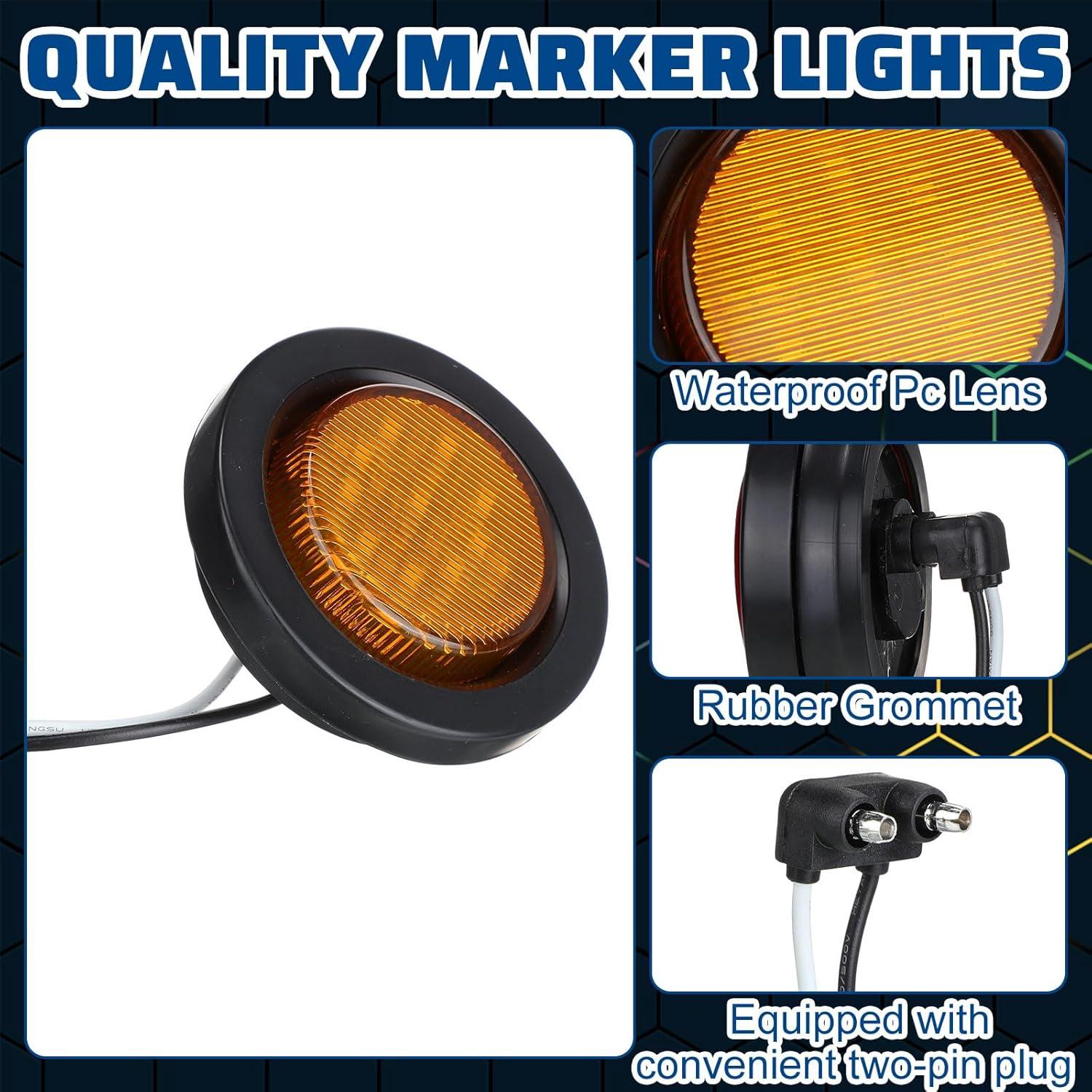 Luces de Marcador LED Treela 16 Pcs 5.08 cm Impermeables