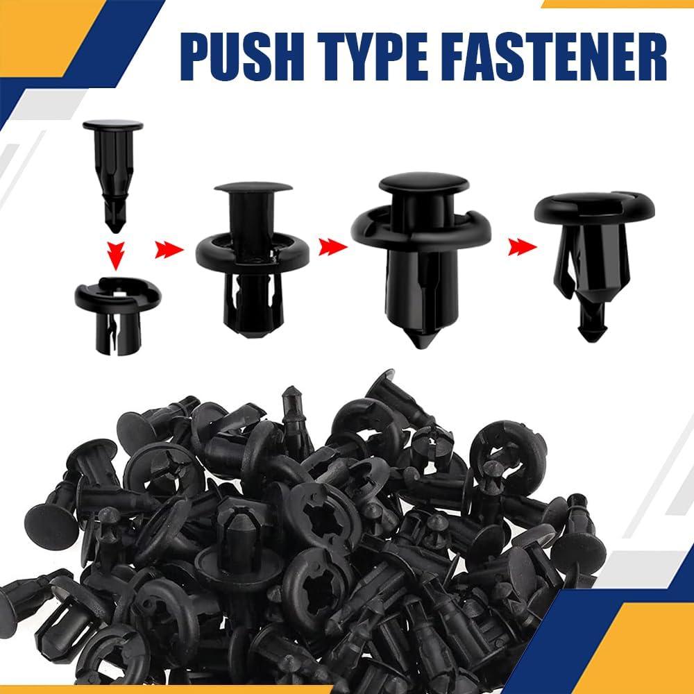 20 Clips de Retención Nylon QZTYTY para Parachoques 10mm