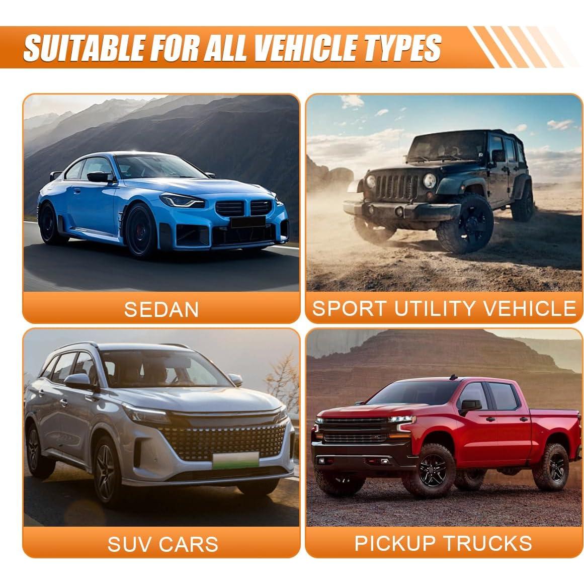 Luces LED para Parrilla Frontal BDZMC, 4 Piezas, Blanco