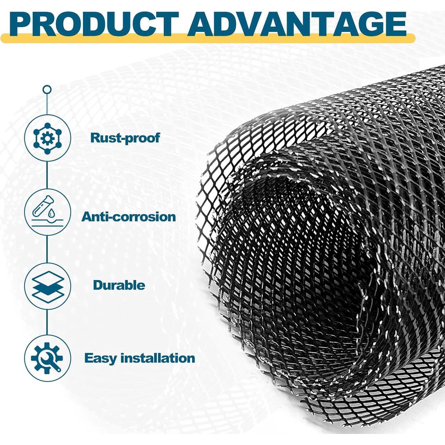 Malla de Parrilla Universal Lunwag 120x40cm Metal Aluminio