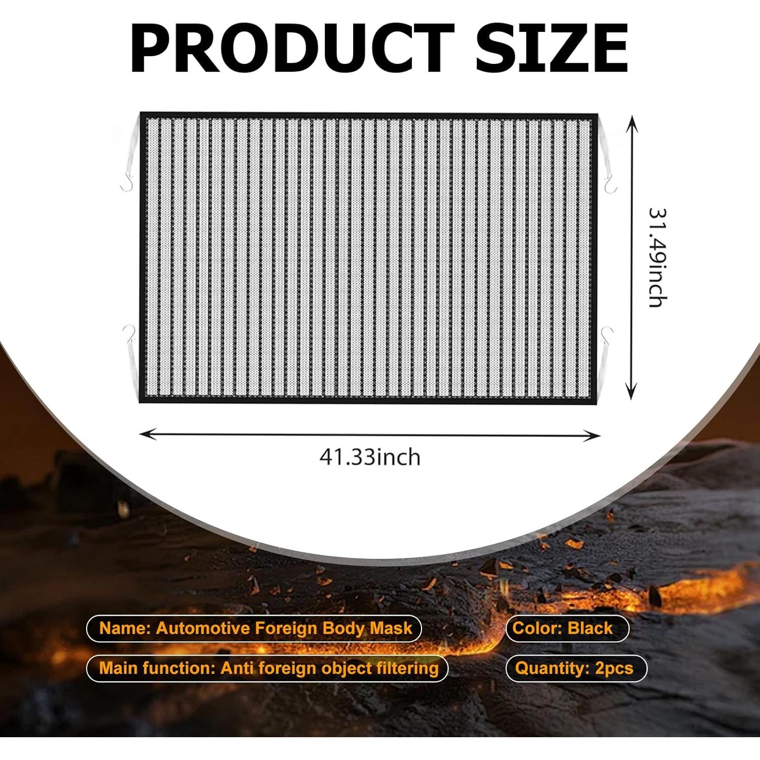 Malla de Parrilla Opuweiy 105x80cm 2PCS Protección Universal