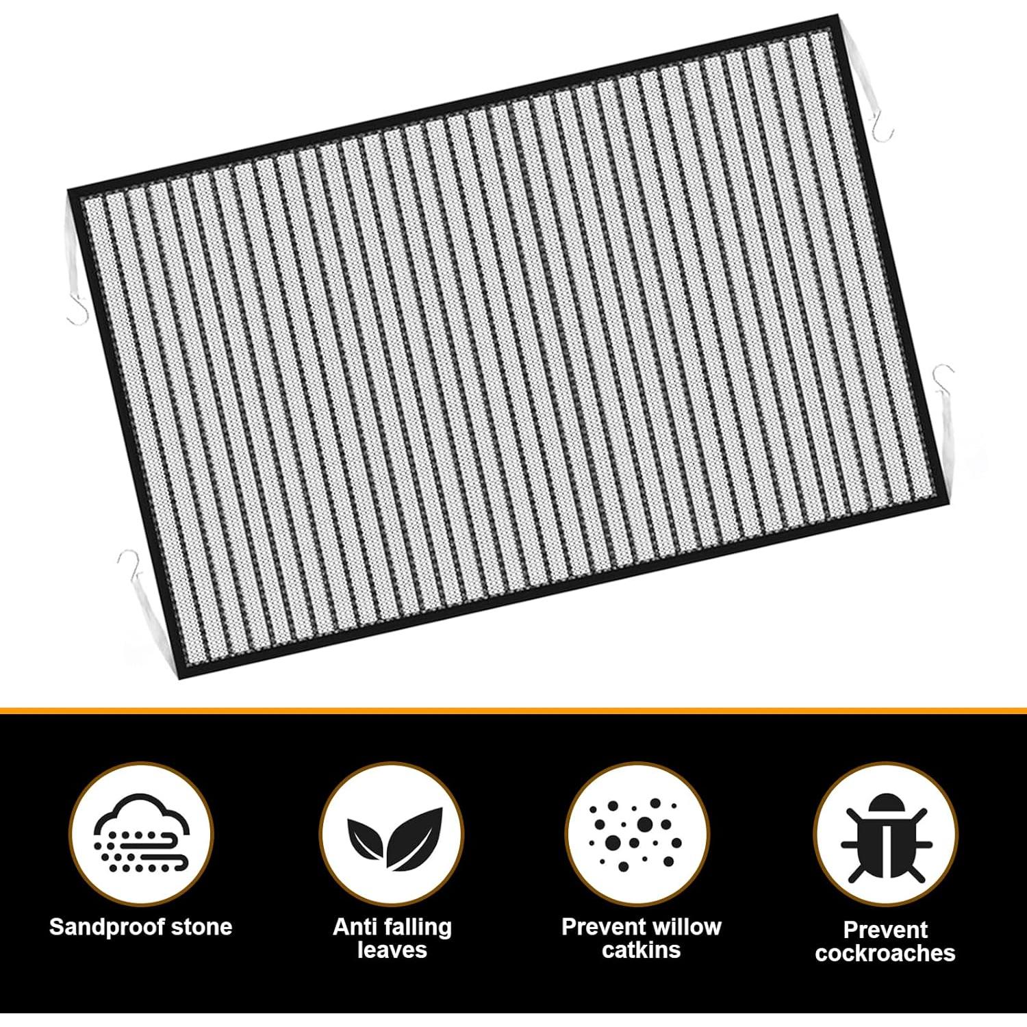 Malla de Parrilla Opuweiy 105x80cm 2PCS Protección Universal