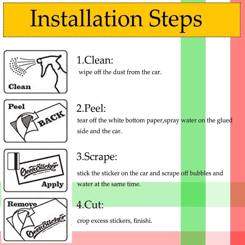 Calcomanía Decorativa de Bandera de Italia Deemars 198x15cm