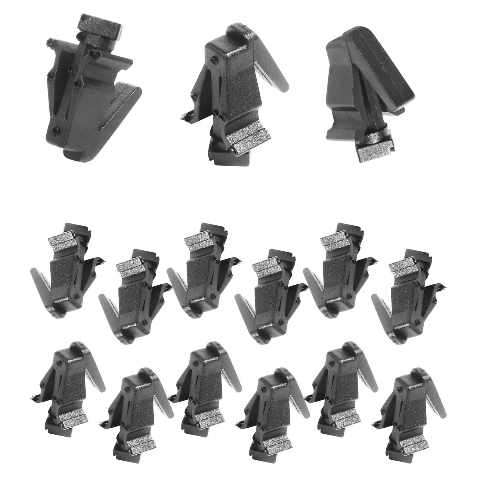 15 Clips de Nylon para Automóvil SCUARI, Fijación Rejilla Frontal