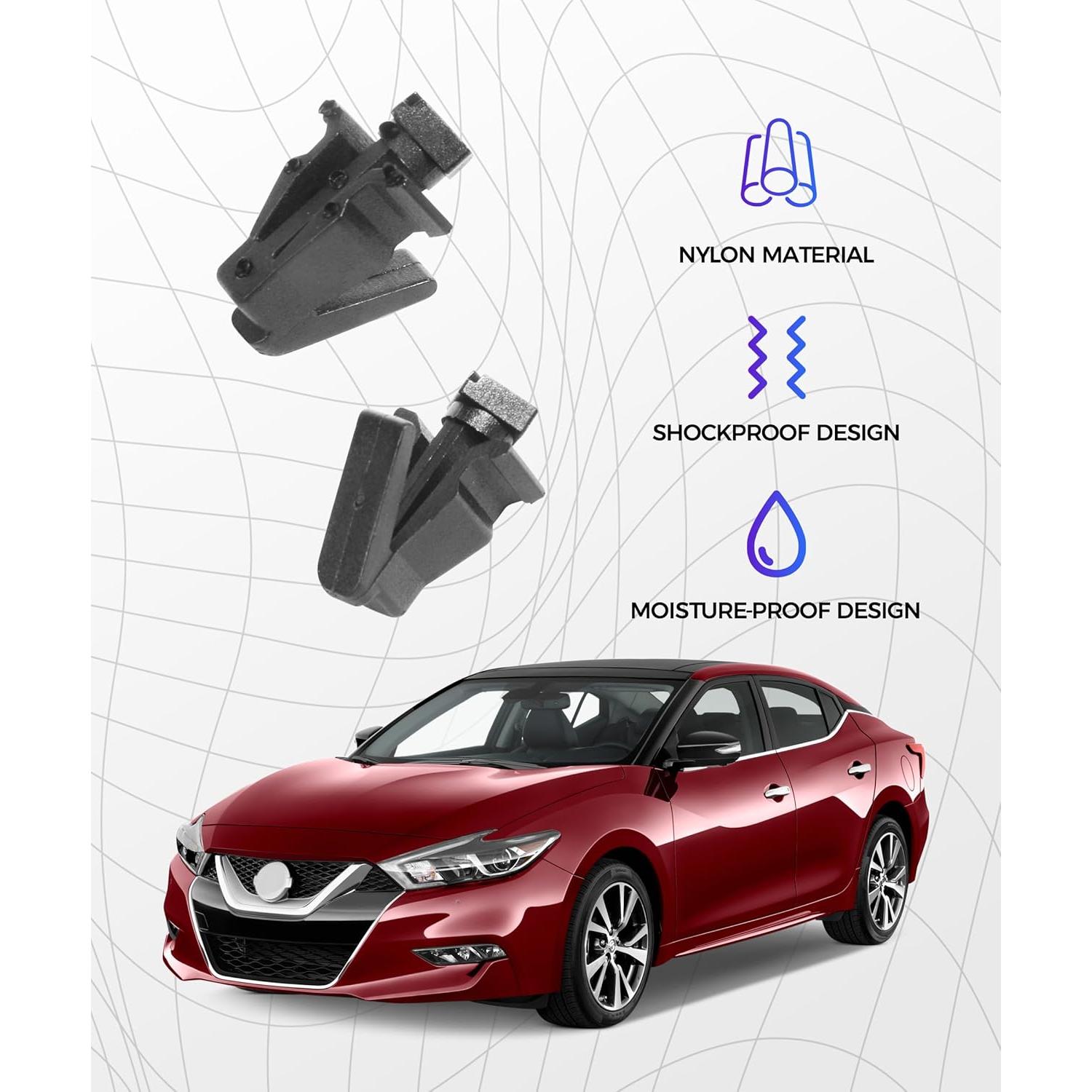 15 Clips de Nylon para Automóvil SCUARI, Fijación Rejilla Frontal